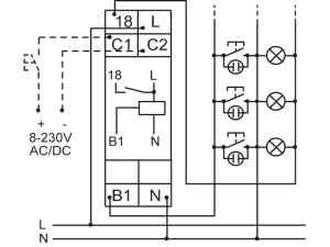 E1ZMQ10 24-240 時間繼電器(伏交流電/直流電)