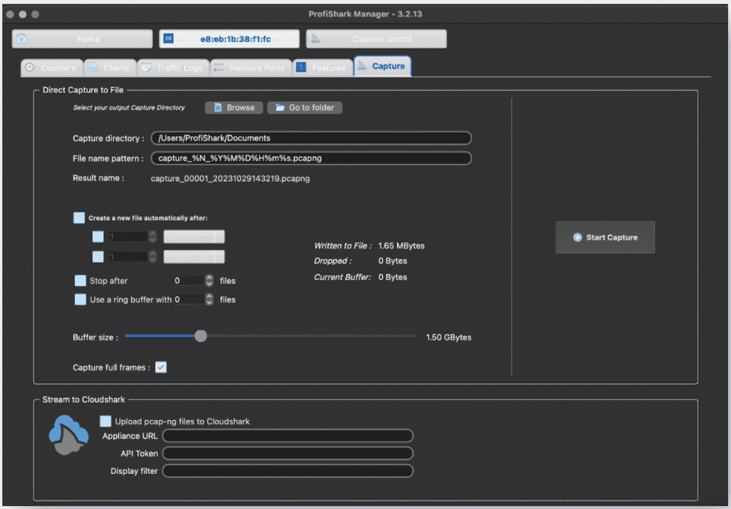 Profishark Manager 軟體操作介面