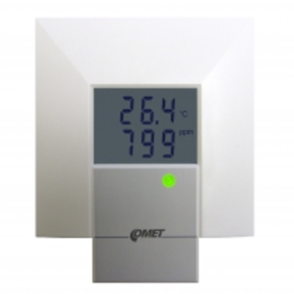 CO2 concentration and temperature transmitter with 0-10V outputs, built-in sensors