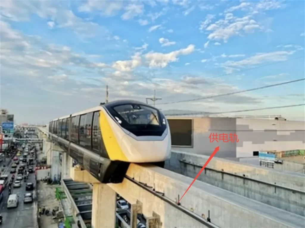 圖2 曼谷地鐵黃線列車與其第三軌