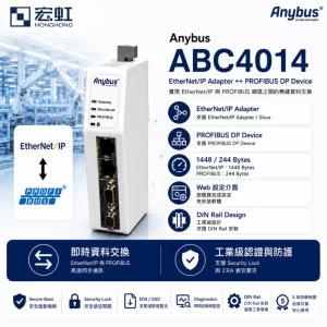 Anybus ABC4014 EtherNet 轉 PROFIBUS 通訊轉換模組