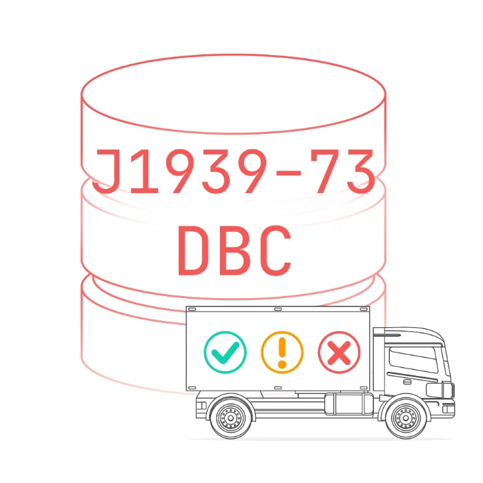 J1939-73 DBC 檔案 DM1/DM2 診斷訊息與重型車輛故障碼解碼資料庫產品圖
